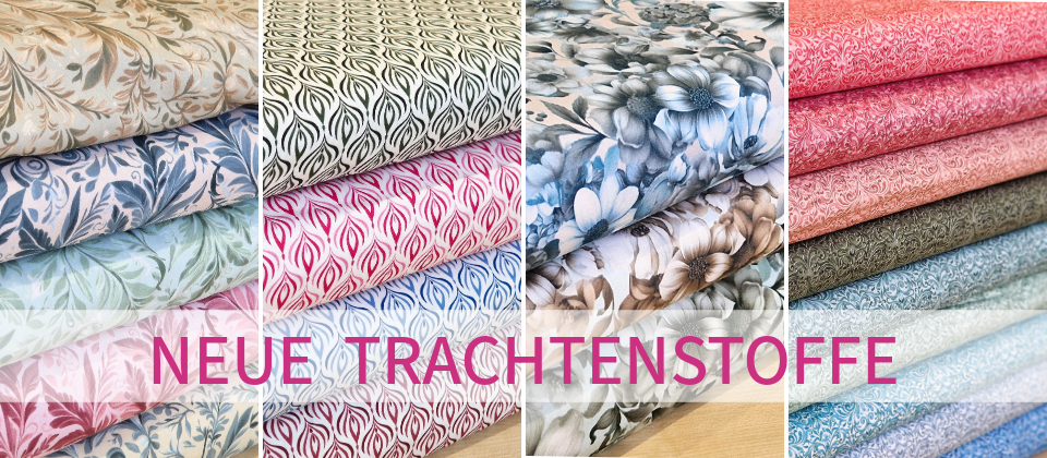 Neue Trachtenstoffe in vielen Farben angekommen. 100% Baumwolle
